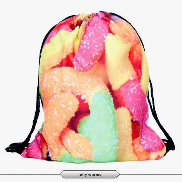 Product Backpack - Drawstring 3D Print Backpack (17 Designs)