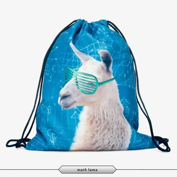 Product Backpack - Drawstring 3D Print Backpack (17 Designs)