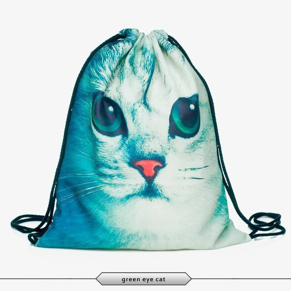 Product Backpack - Drawstring 3D Print Backpack (17 Designs)