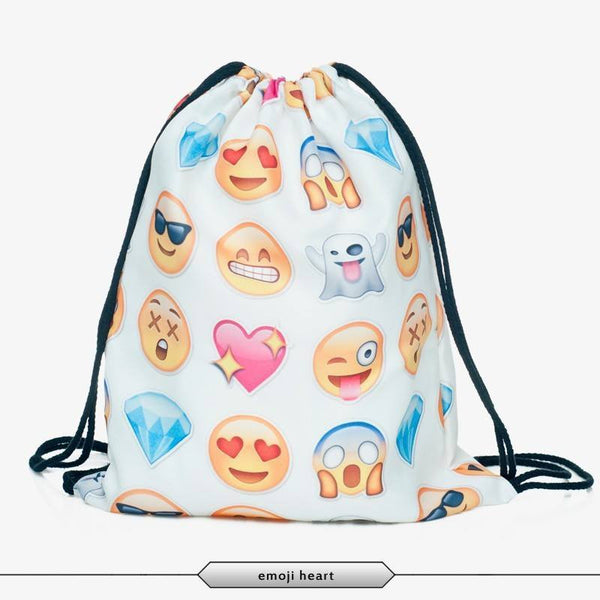 Product Backpack - Drawstring 3D Print Backpack (17 Designs)