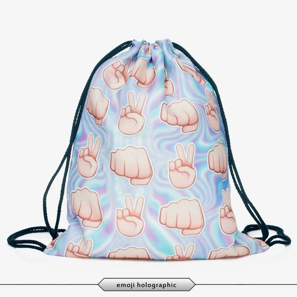 Product Backpack - Drawstring 3D Print Backpack (17 Designs)